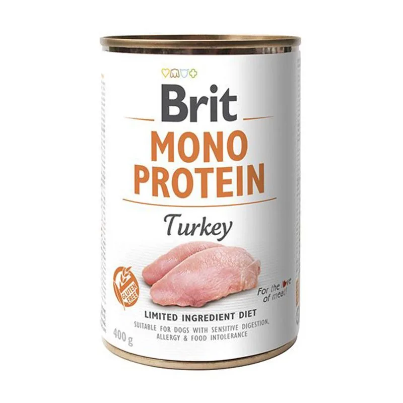 Brit Mono Protein 24 x 400 g Alimento umido per cani (Tacchino - NOVITÀ)