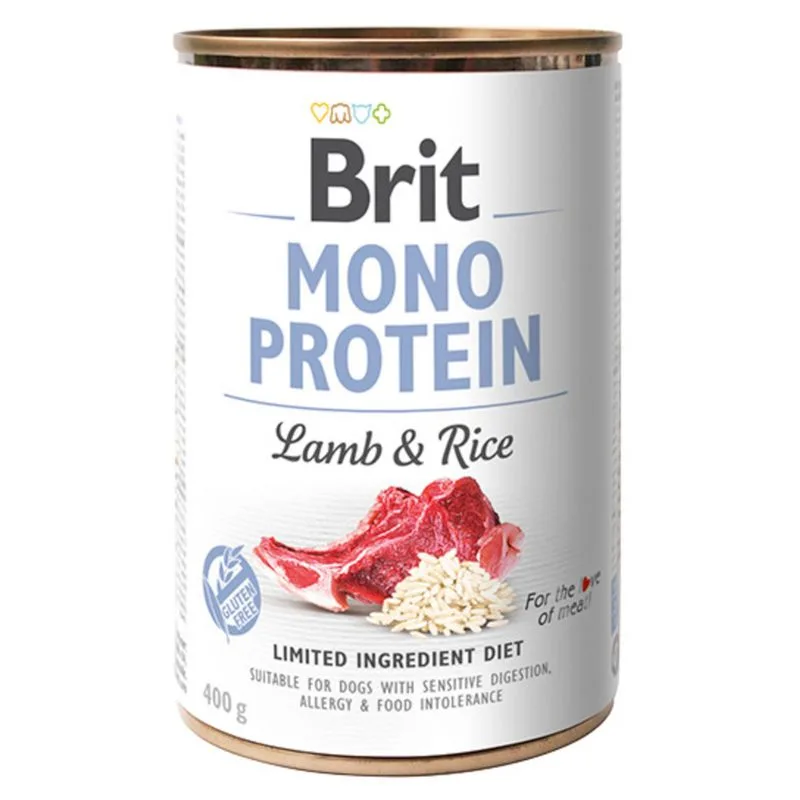 Brit Mono Protein 6 x 400 g (Agnello con Riso)