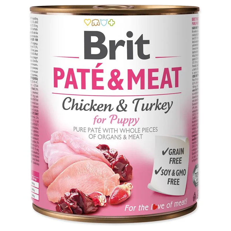 Brit Paté & Meat Puppy 24 x 800 g Alimento umido per cani