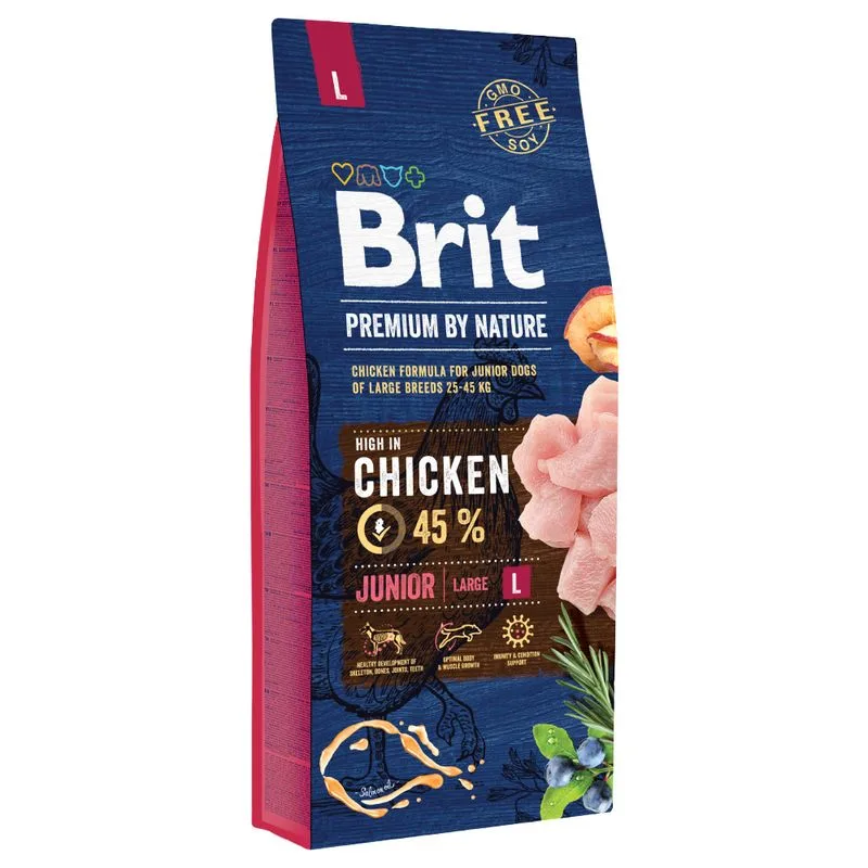 Brit Premium by Nature Junior L Crocchette cane (Set %: 2 x 15 kg)