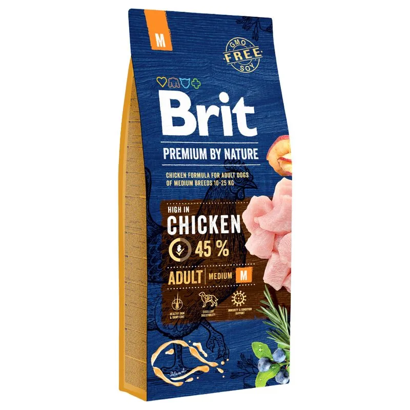 Multipack risparmio! 2 x Brit Premium by Nature Crocchette cane (2 x 15 kg Adult M)