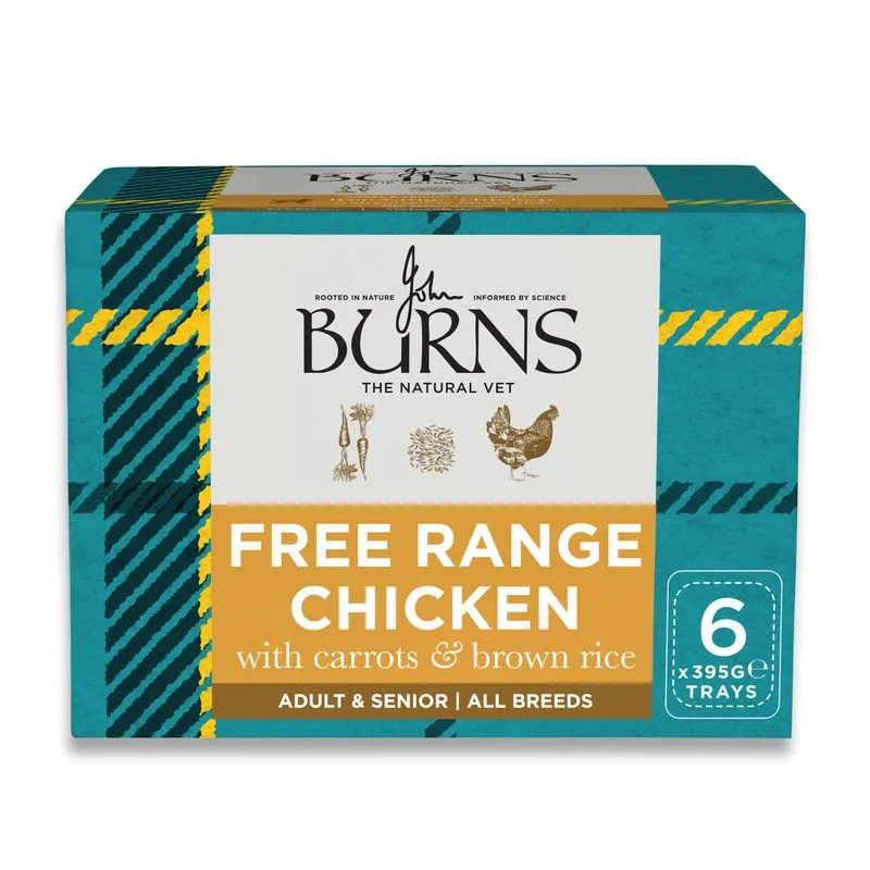 Burns 6 x 395 g (Pollo ruspante con Carote e Riso integrale)
