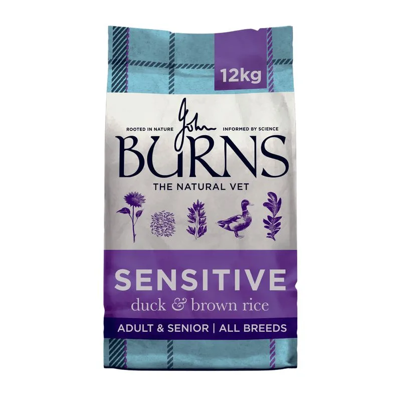 Burns Adult & Senior Sensitive Anatra & Riso integrale (Set %: 2 x 12 kg)