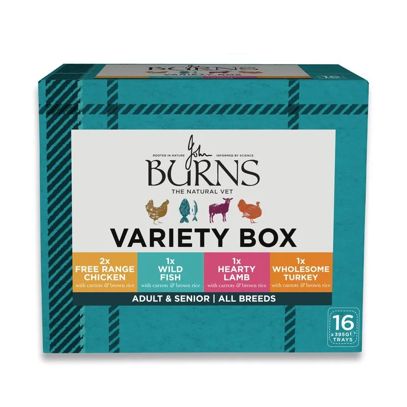 Burns Umido per cani 16 x 395 g (Variety Box)