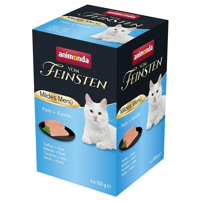 animonda vom Feinsten Menù Delicato Adult 36 x 100 g (Tacchino & Trota)