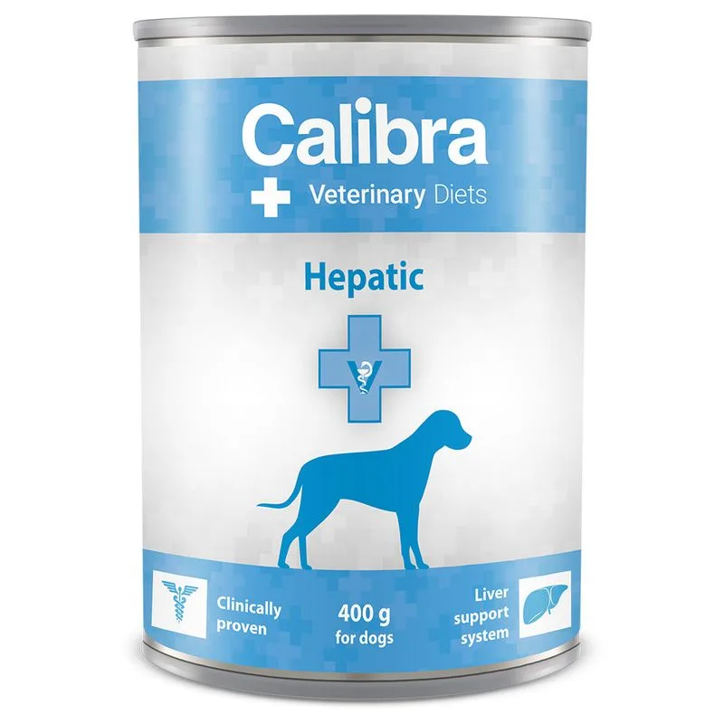 Calibra Veterinary Diet Dog Hepatic Pollo Umido per cane (Set %: 24 x 400 g)