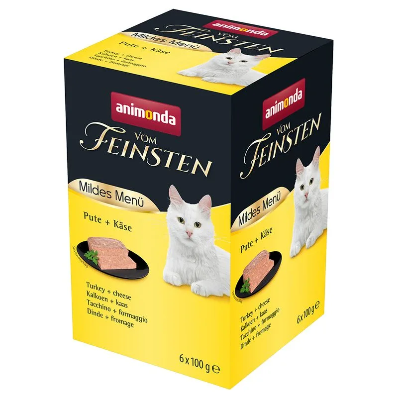 animonda vom Feinsten Menù Delicato Adult 72 x 100 g (Tacchino & Formaggio)