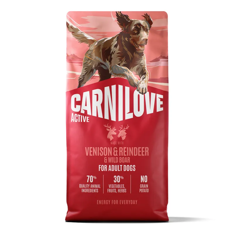 Carnilove Active Adult con Cervo, Renna & Cinghiale (Set %: 2 x 12 kg)