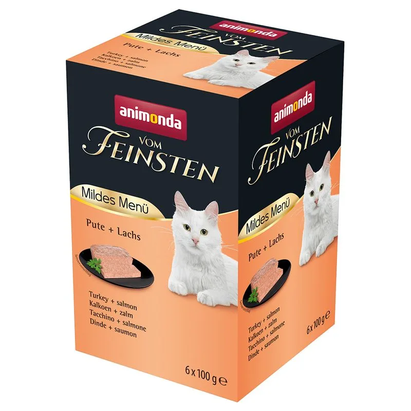animonda vom Feinsten Menù Delicato Adult 72 x 100 g (Tacchino & Salmone)