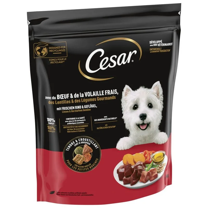Cesar Adult con Manzo, Pollame e Verdure (Set %: 5 x 1,4 kg)