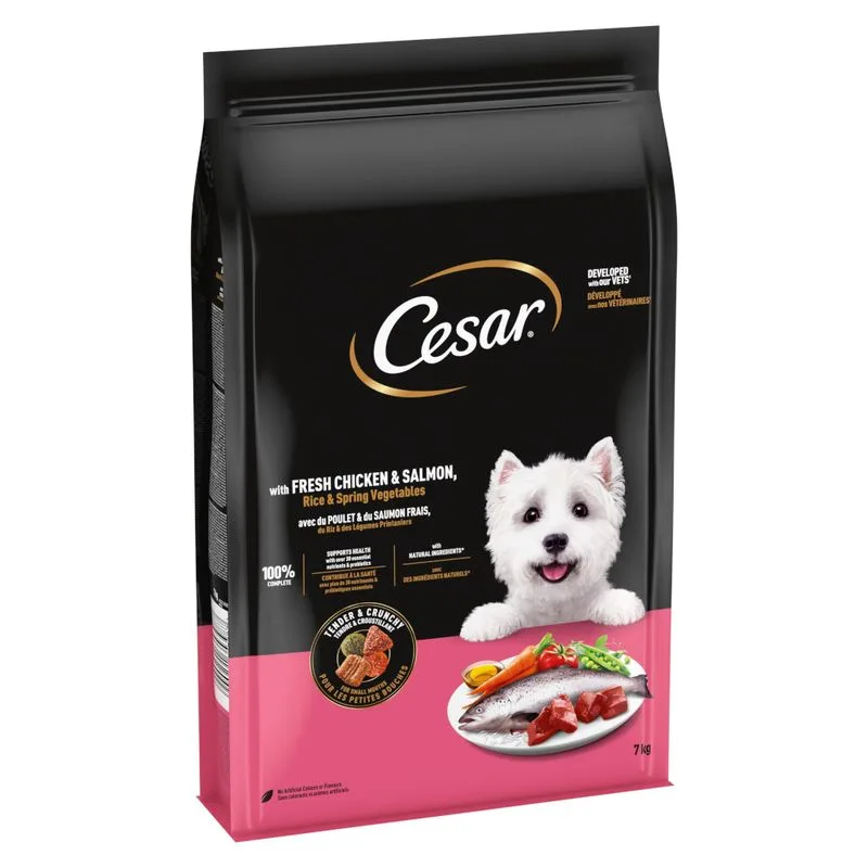 Cesar Adult con Pollo, Salmone e Verdure (Set %: 5 x 7 kg)