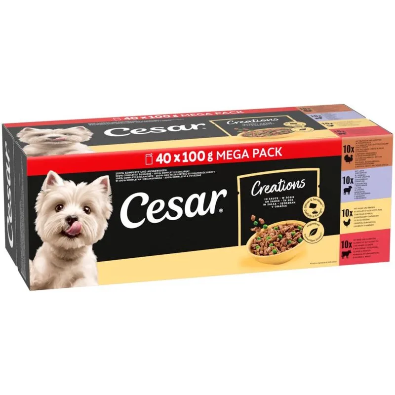 Cesar Le Delizie del Giorno Selezione in Salsa  (Set %: 80 x 100 g)