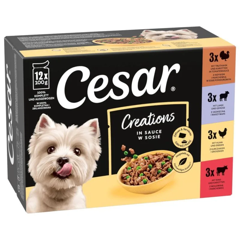 Cesar Selezione Carne e Verdure in Salsa (Set %: 48 x 100 g)