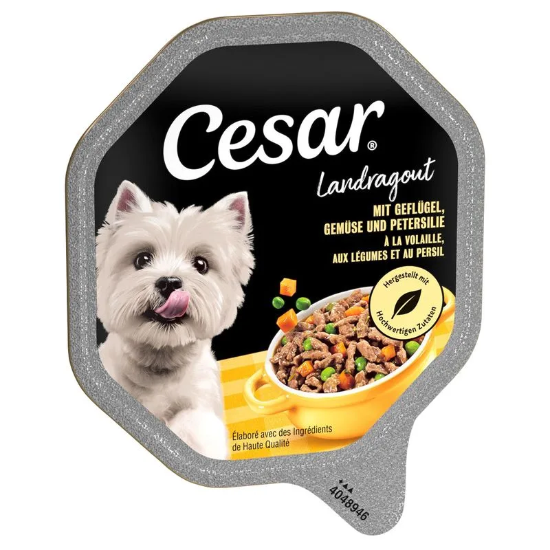 Cesar Vaschette 14 x 150 g (Ricette di Campagna: Pollo, Verdure e Prezzemolo)