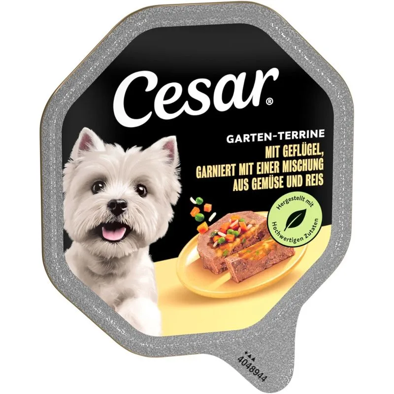 Cesar Vaschette 14 x 150 g (Selezioni dell'orto: Pollame, Verdure e Riso)