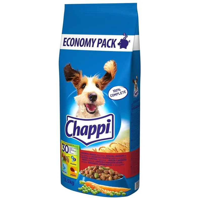 Chappi Manzo e Pollame Crocchette per cani (Set %: 2 x 13,5 kg)