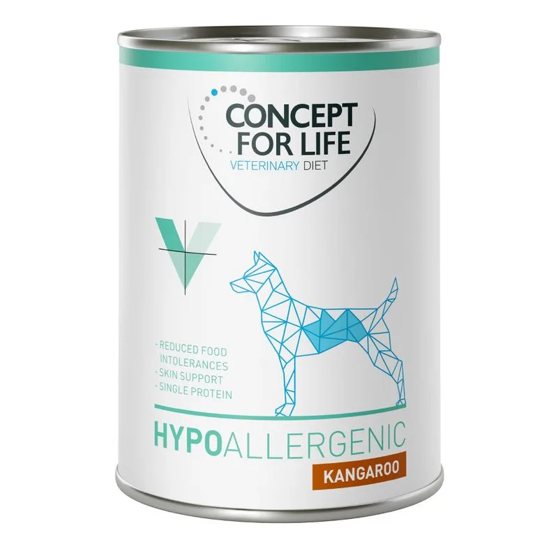 Concept for Life Veterinary Diet Hypoallergenic Canguro umido per cane (Set %: 48 x 400 g)