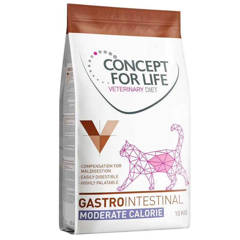 Set risparmio! 2 x 10 kg Concept for Life Veterinary Diet (Gastro Intestinal Moderate Calorie)