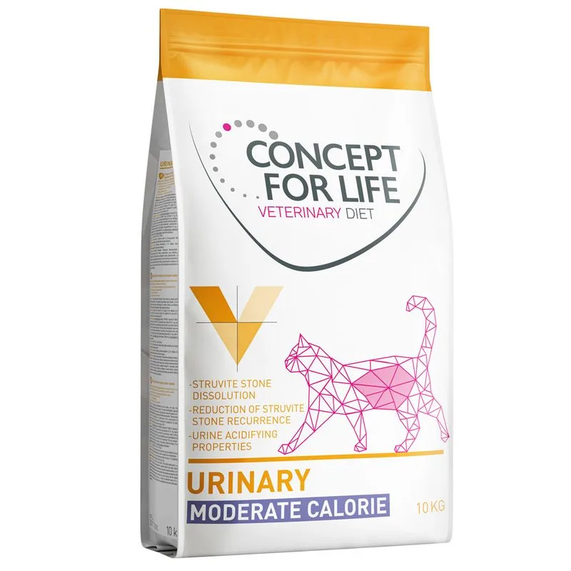 Set risparmio! 2 x 10 kg Concept for Life Veterinary Diet (Urinary Moderate Calorie)