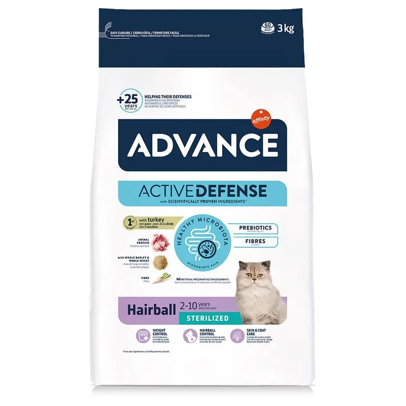 Advance Sterilized Hairball Crocchette per gatto (Set %: 2 x 3 kg)