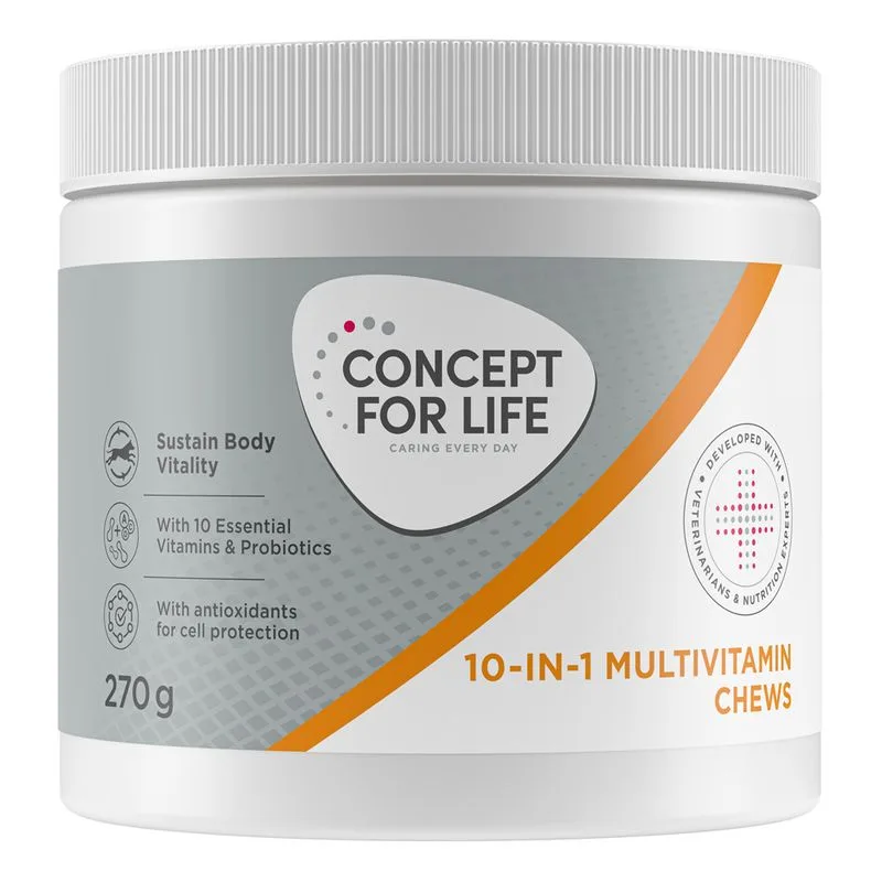 Concept for Life 10 in 1 Multivitamin Supplements Chews (Set %: 2 x 270 g)