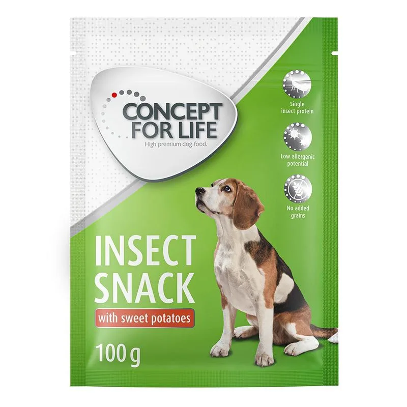 Concept for Life Insect Snack per cani - con patate dolci (Set %: 3 x 100 g)