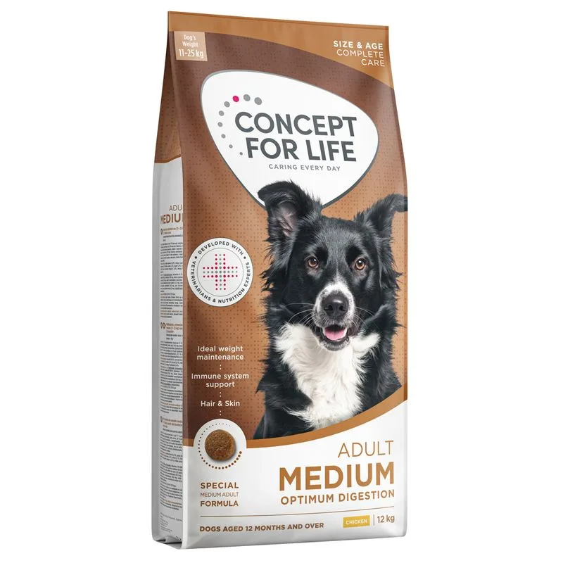 Concept for Life Medium Adult Crocchette per cani (Set %: 2 x 12 kg Nuova ricetta!)
