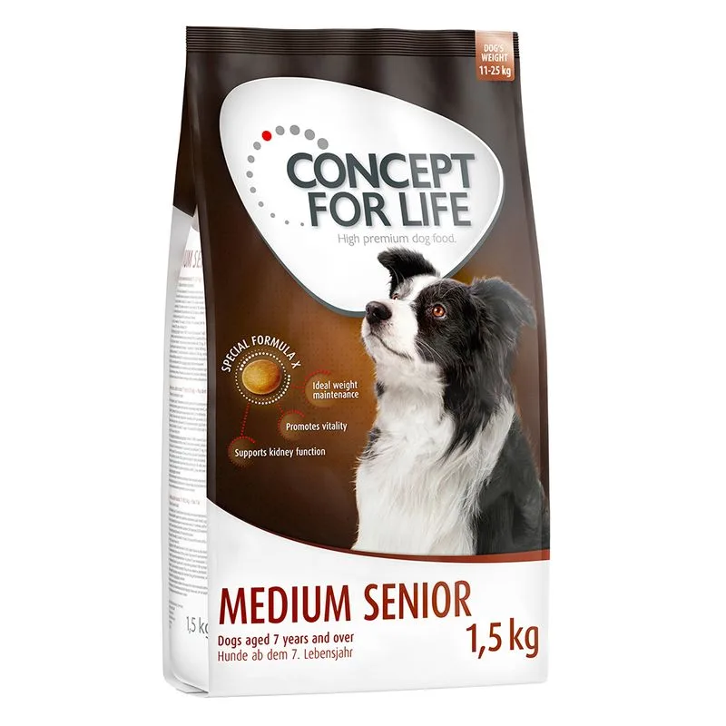 Concept for Life Medium Senior Crocchette per cani (6 kg (4 x 1,5 kg))