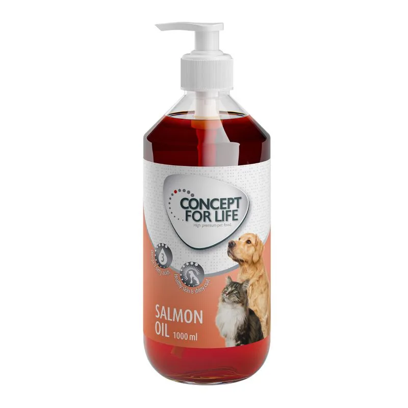 Concept for Life Olio di salmone per cani e gatti (Set %: 2 x 1000 ml)