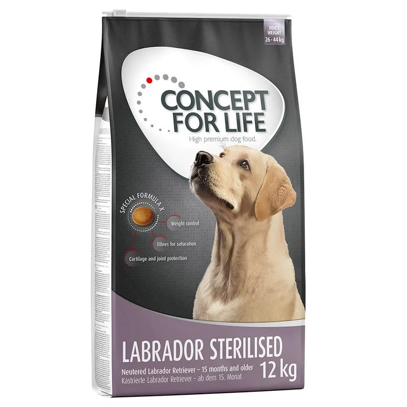 Multipack risparmio! 2 x Concept for Life (2 x 12 kg Labrador Sterilised)