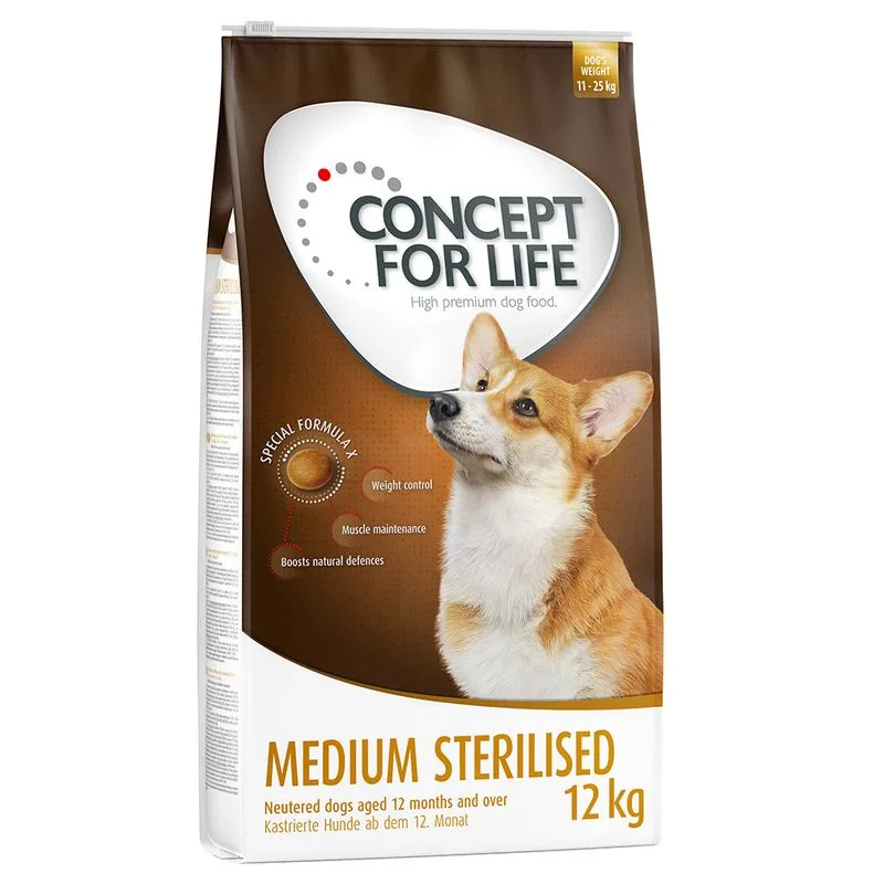 Multipack risparmio! 2 x Concept for Life (2 x 12 kg Medium Sterilised)