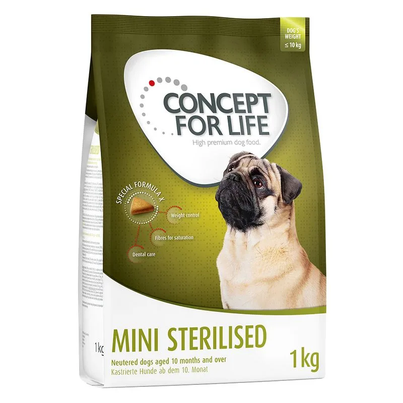 Concept for Life Mini Sterilised Crocchette per cani (4 kg (4 x 1 kg))