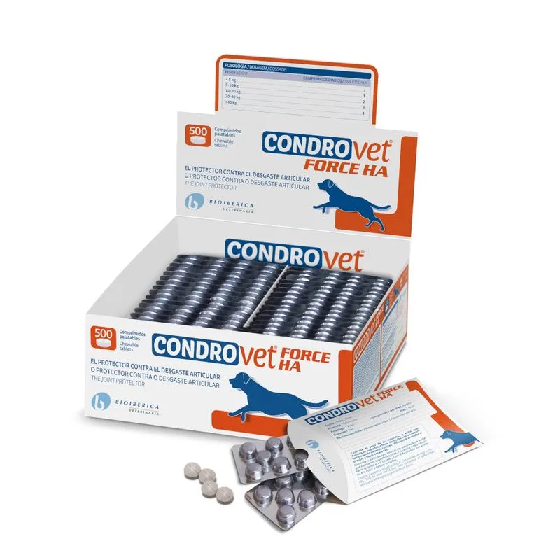 Condrovet Force HA Complemento alimentare cane (Set %: 2 x 500)