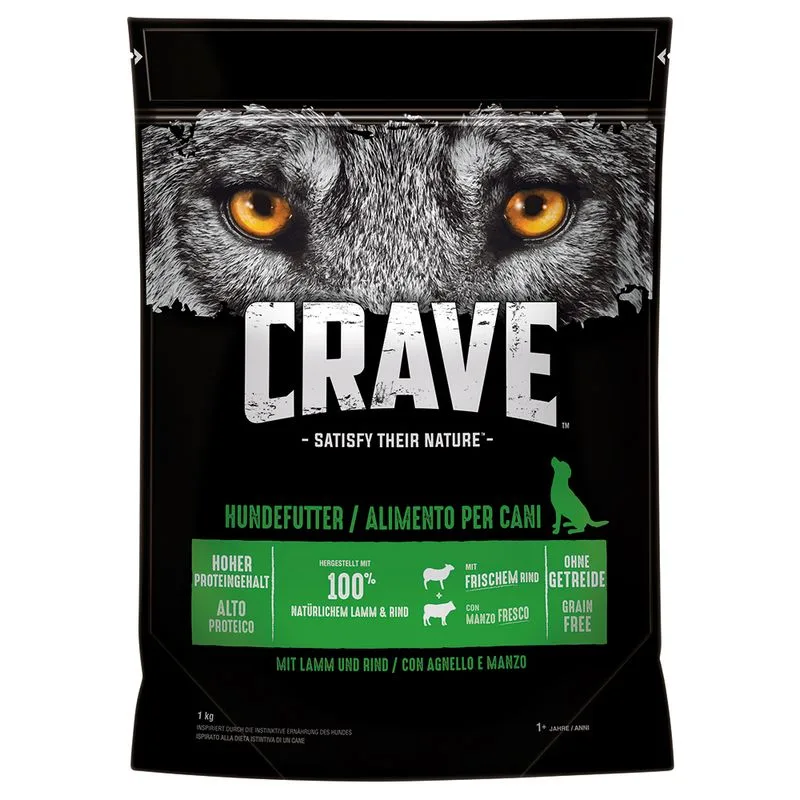 Crave Adult Dog Crocchette con Agnello & Manzo (1 kg)