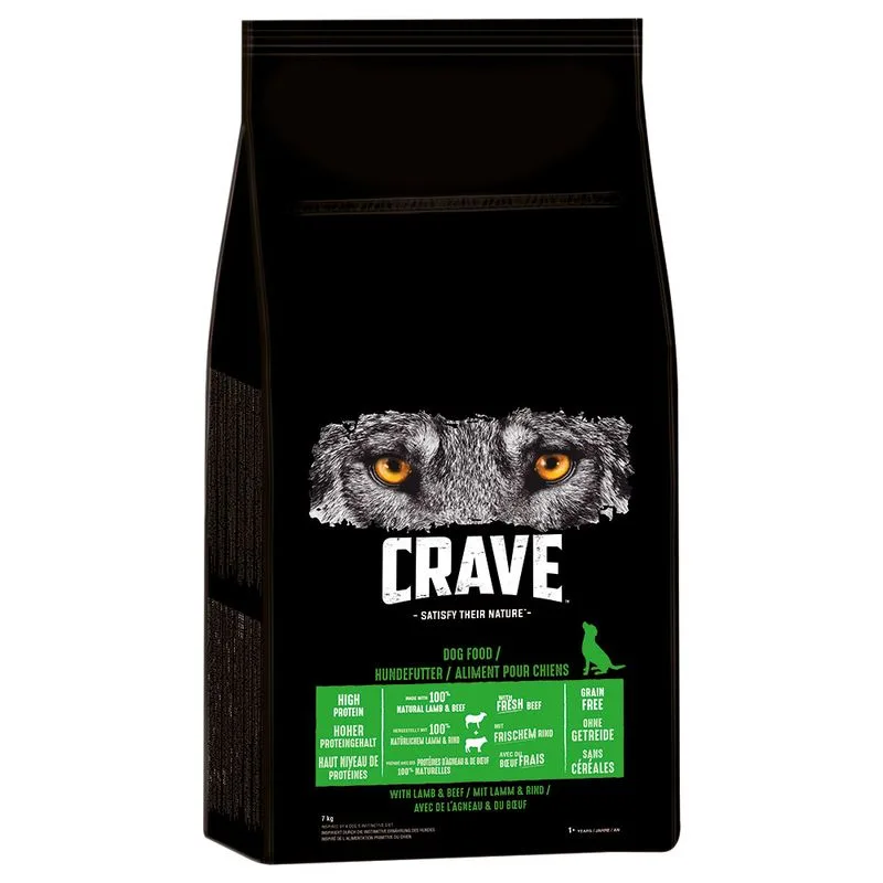 Crave Adult Dog Crocchette con Agnello & Manzo (7 kg)