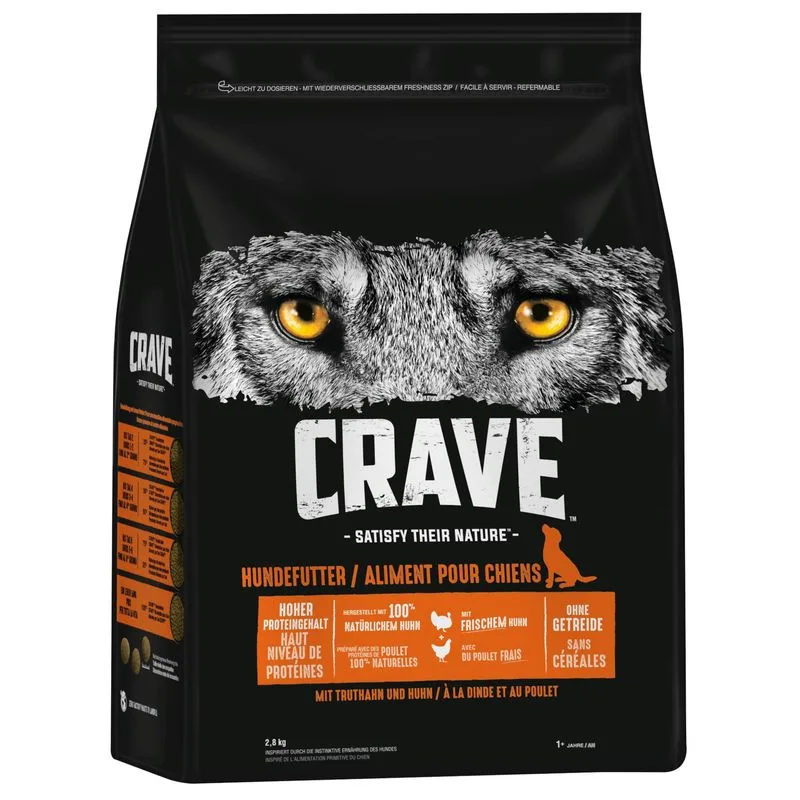 Crave Adult Dog con Tacchino & Pollo Crocchette per cane