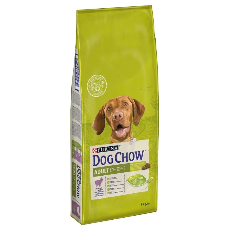 PURINA Dog Chow Adult Agnello Crocchette per cane (Set %: 2 x 14 kg)