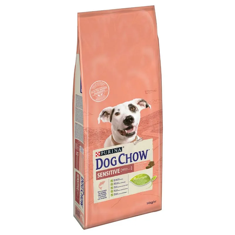 PURINA Dog Chow Adult Sensitive Salmone Crocchette per cane (Set %: 2 x 14 kg)