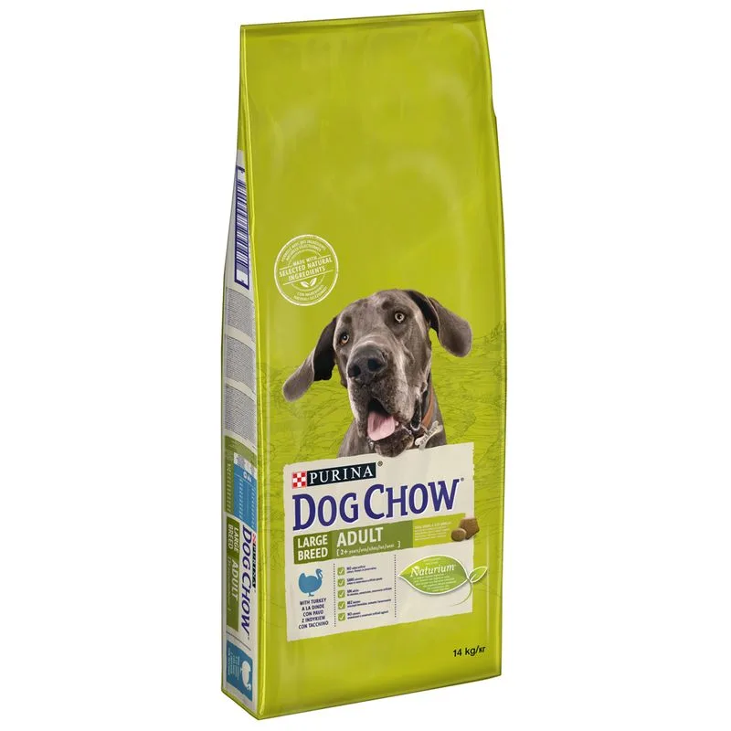 PURINA Dog Chow Large Breed Tacchino Crocchette per cane (Set %: 2 x 14 kg)
