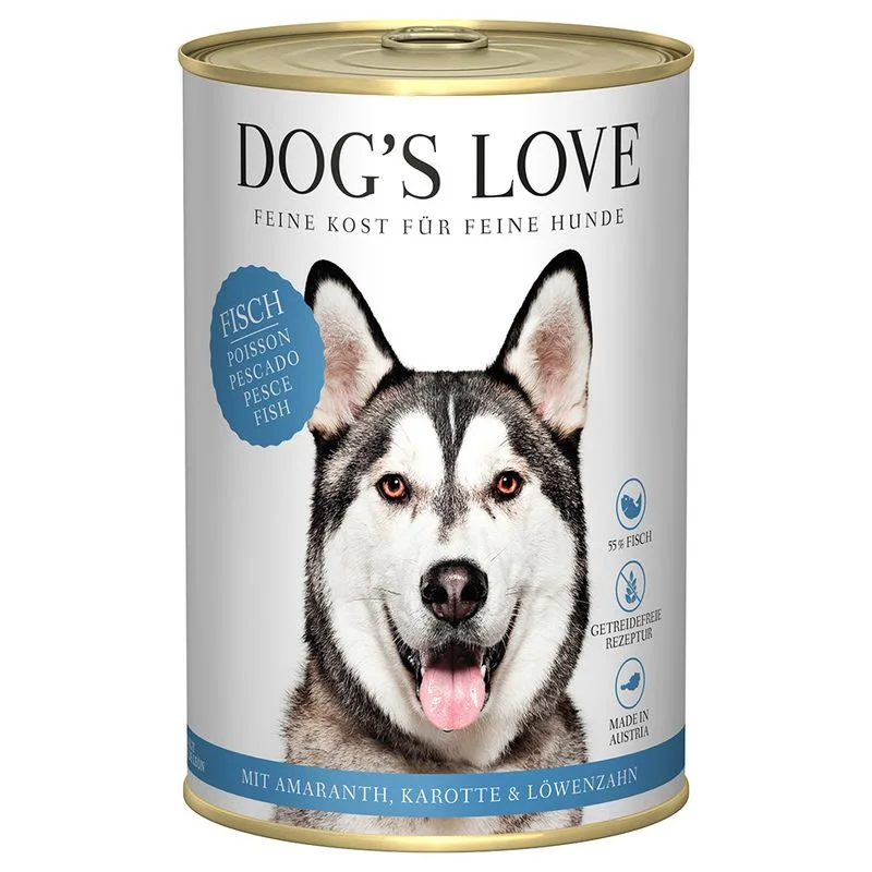 Dog´s Love Adult 24 x 400 g (Pesce)