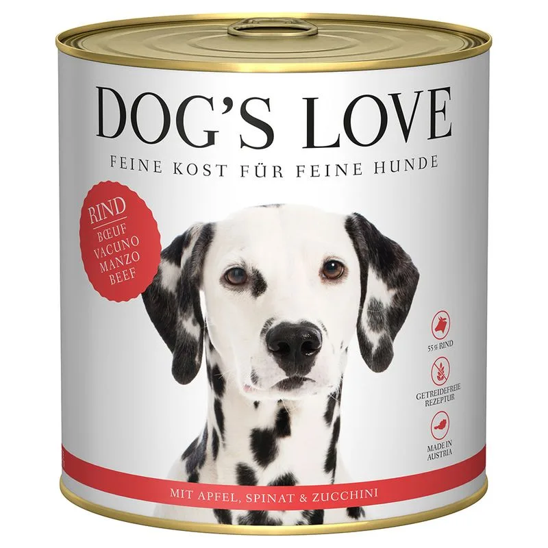 Dog´s Love Adult 6 x 800 g (Manzo)