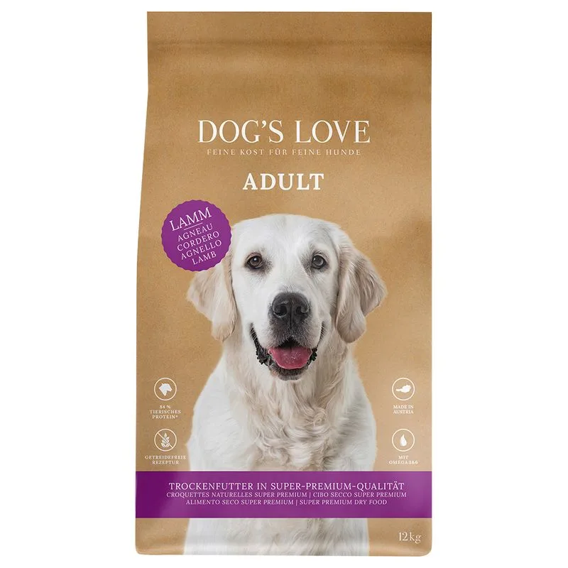 Dog´s Love Adult Agnello Crocchette per cane (Set %: 2 x 12 kg)