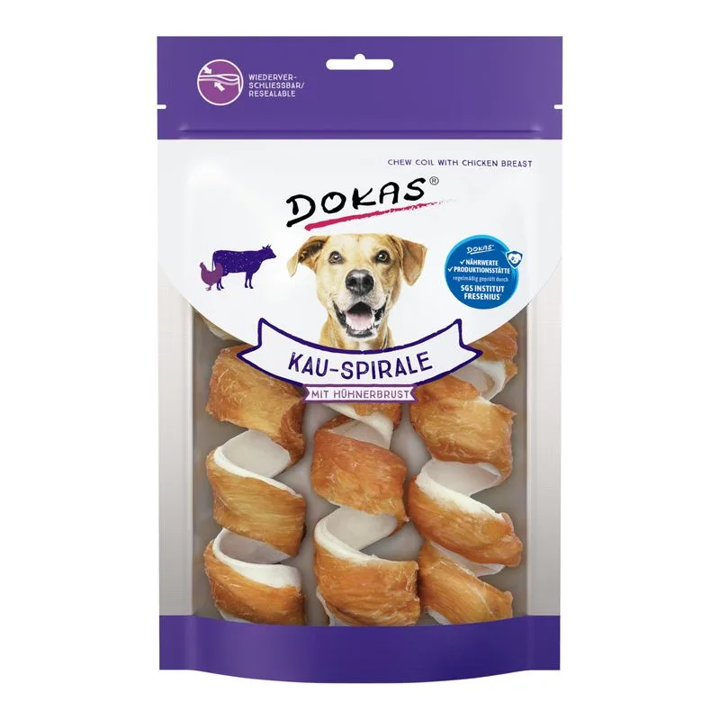 Dokas Spirale da masticare con petto di pollo (Set %: 6 pz (2 x 110 g))