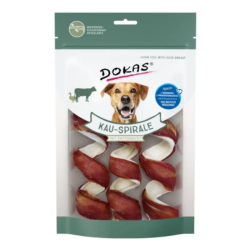 Dokas Spirale da masticare con petto d’anatra (Set %: 6 pz (2 x 110 g))