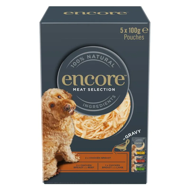 Encore in salsa Pacco misto in buste 5 x 100 g Umido cane