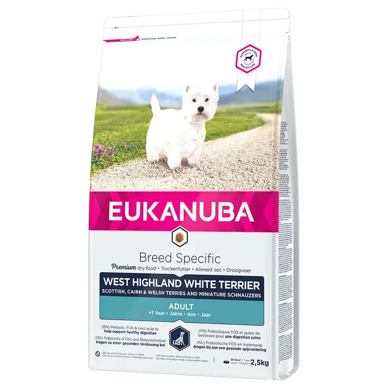 Eukanuba Adult Breed Care West Highland White Terrier (Set %: 3 x 2,5 kg)