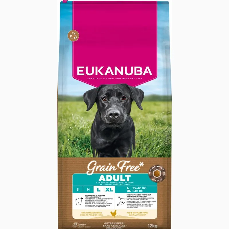 Eukanuba Grain Free Adult Large Pollo (12 kg)