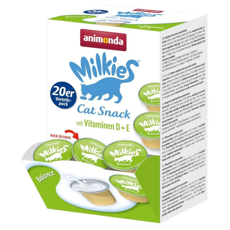 animonda Milkies Multipack Snack per gatto (Set %: Balance 60 x 15 g)