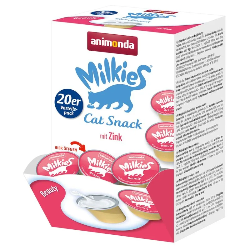 animonda Milkies Multipack Snack per gatto (Set %: Beauty 60 x 15 g)