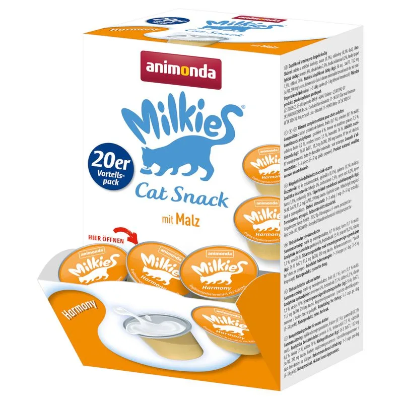animonda Milkies Multipack Snack per gatto (Set %: Harmony 60 x 15 g)